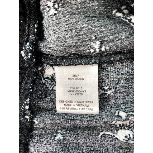 BeBop Shorts Juniors' XS Black White Elephant Animal Print Comfort Soft NEW - Picture 6 of 13